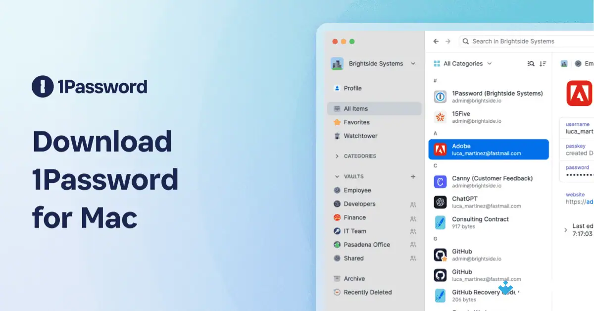 1Password for Mac Download Uptodown 2026 screenshot 1