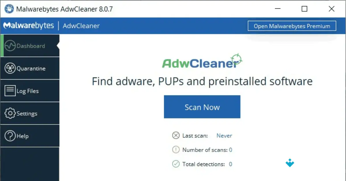 AdwCleaner for PC Uptodown Free Download 2026 screenshot 1