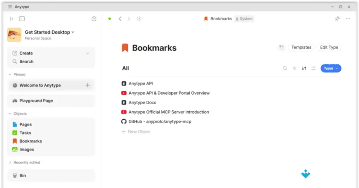 Anytype Download for Mac Uptodown 2026 screenshot 1