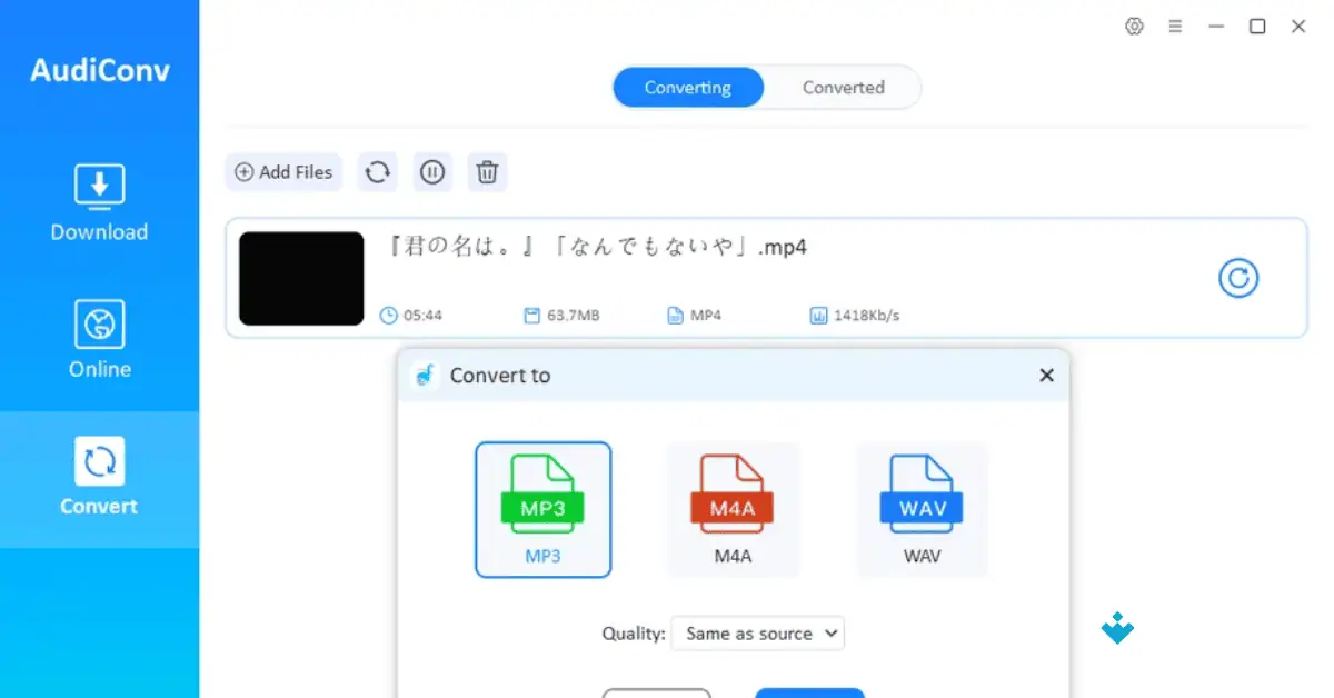 AudiConv for Mac Uptodown Free Download 2026 screenshot 3