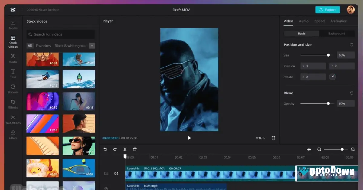 Capcut Uptodown Version 1.4 Download Uptodown screenshot 1