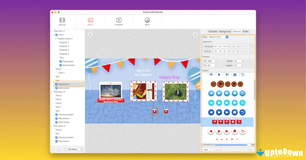 Cisdem DVD Burner for Mac Uptodown 2026 screenshot 3