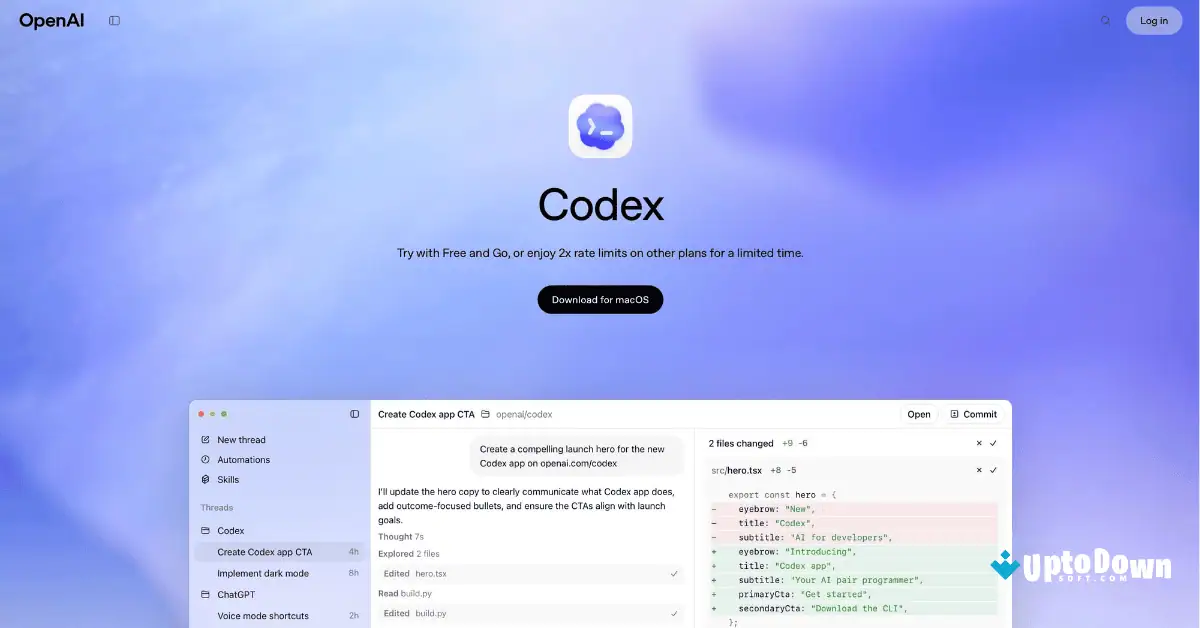 Codex for Mac Download Uptodown 2026 screenshot 1
