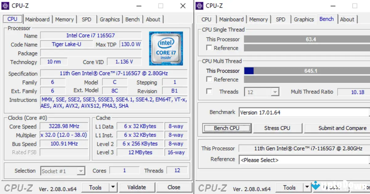 CPU-Z Download (2025 Latest) screenshot 3