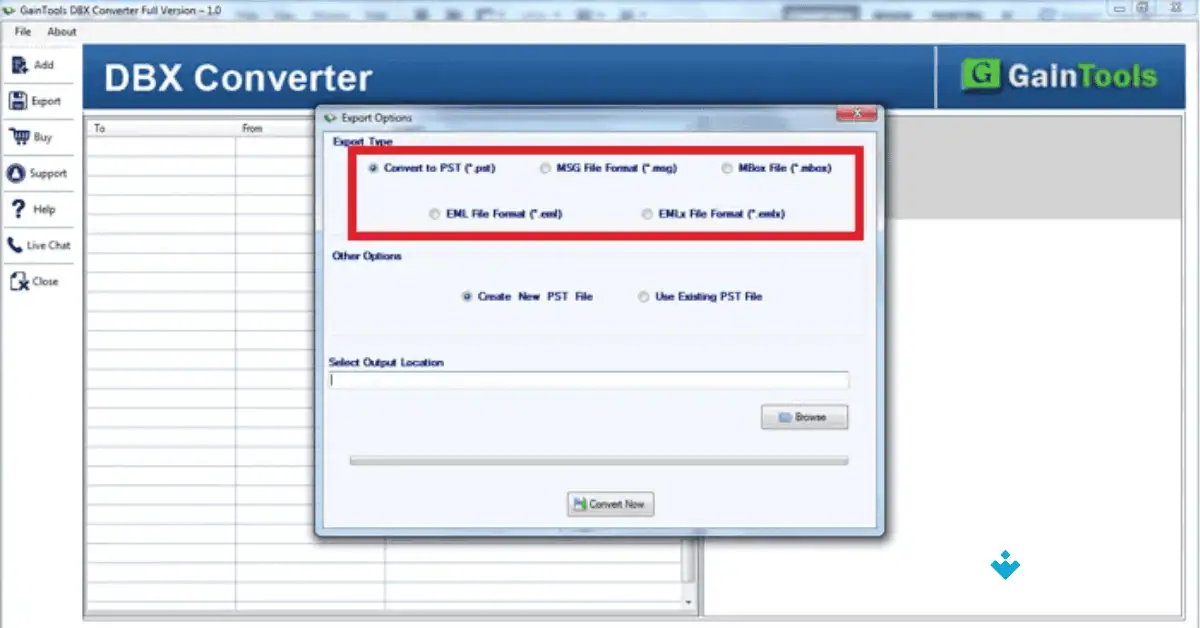 DBX to PST Converter Download Uptodown screenshot 2