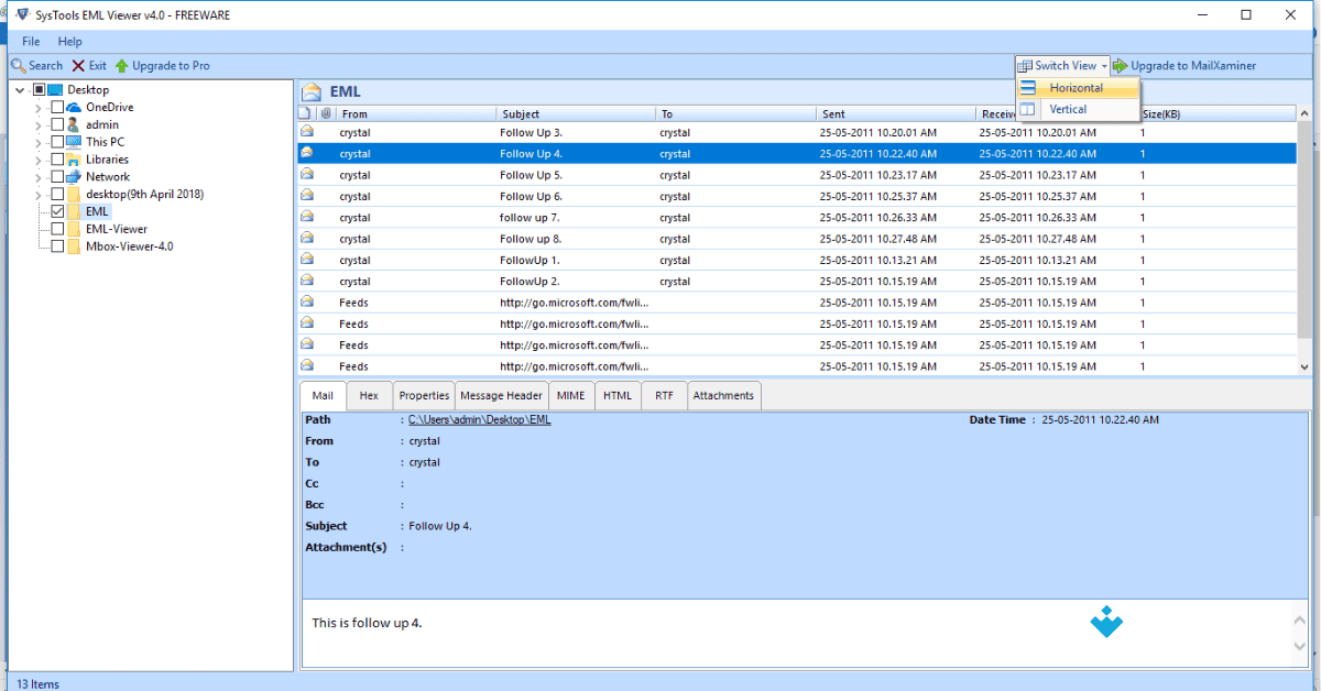 EML File Viewer Download Uptodown Free 2026 screenshot 1