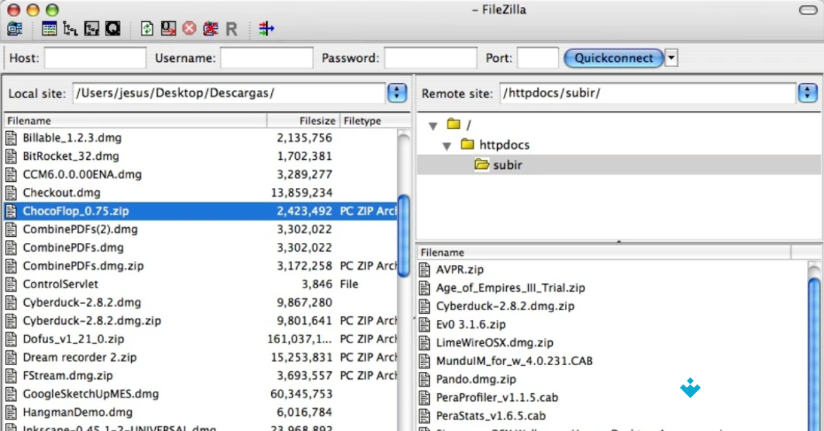 FileZilla for Mac Download Uptodown 2026 screenshot 2