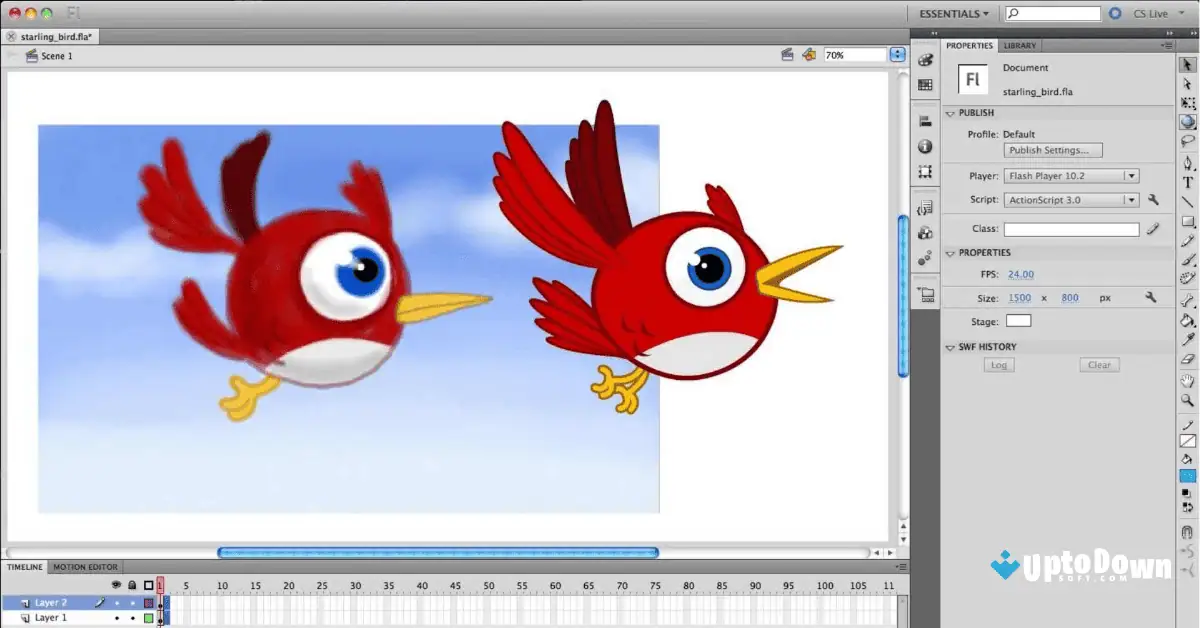 Flash 2D Animation Software Download Uptodown screenshot 2