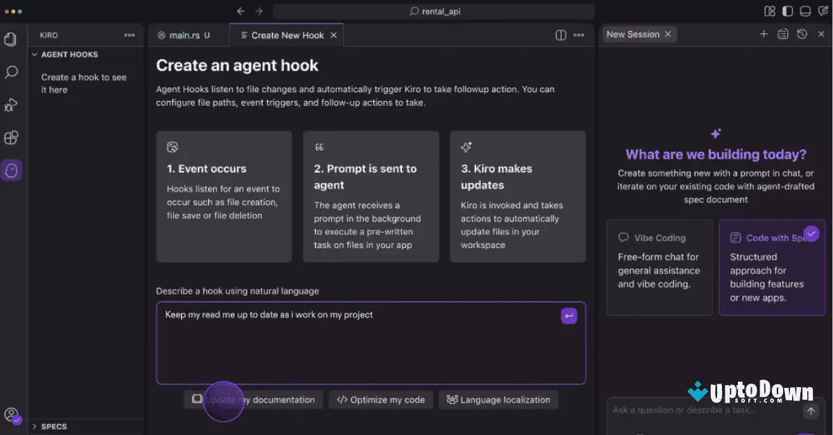 Kiro for Mac Uptodown Free Download 2026 screenshot 1