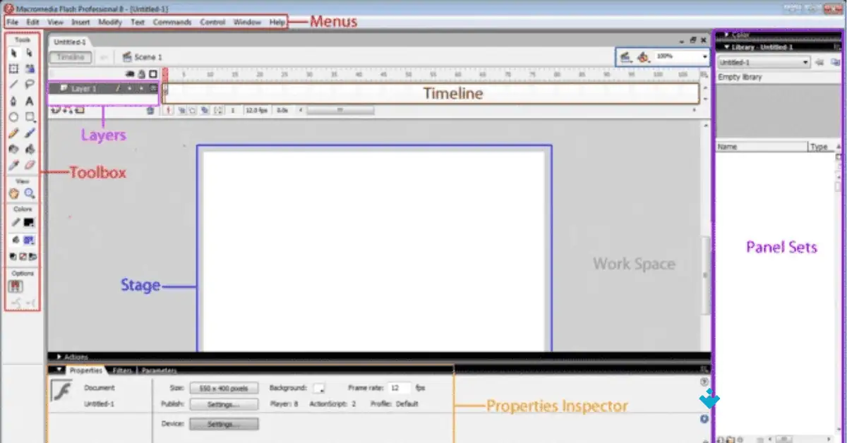 Download Software Macromedia Flash 8 Uptodown screenshot 2