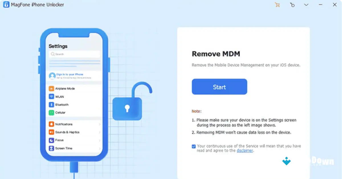 MagFone iPhone Unlocker for Mac Uptodown 2026 screenshot 1
