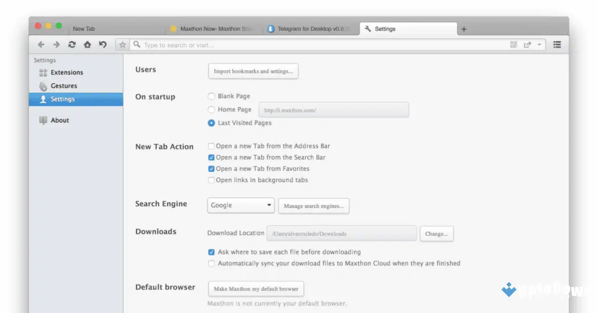 Maxthon for Mac Download Uptodown 2026 screenshot 3