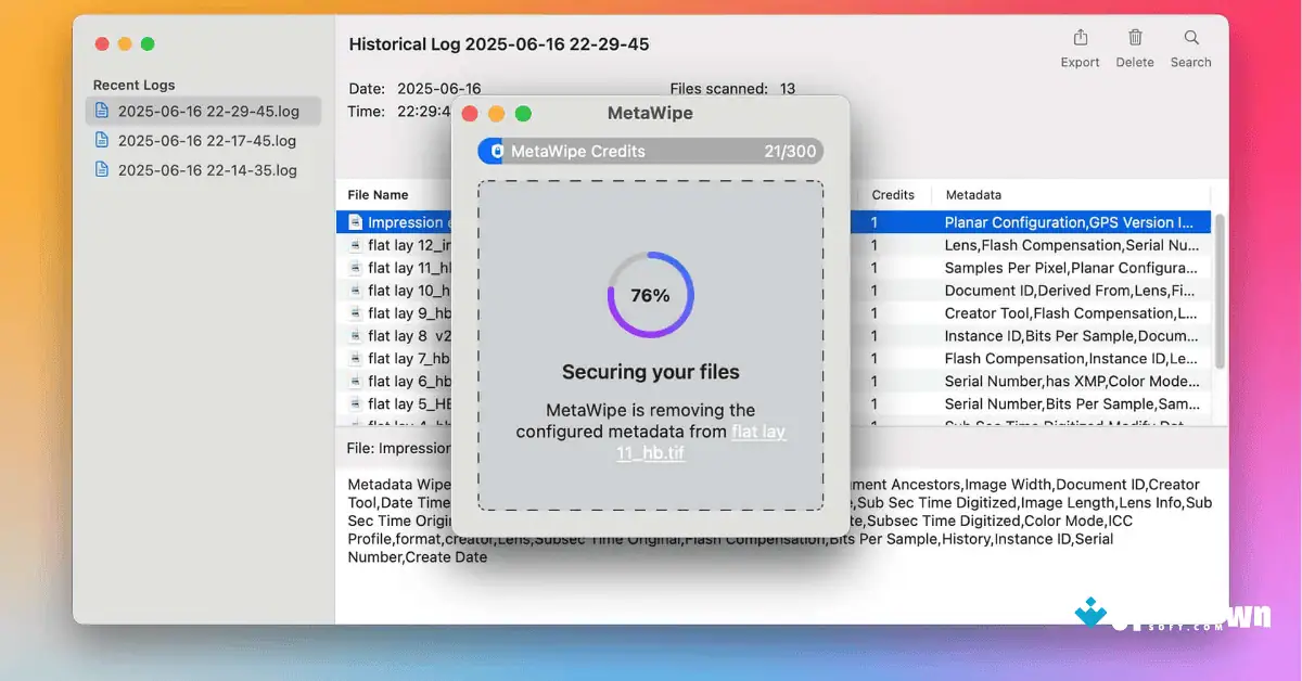 MetaWipe for Mac Uptodown Free Download 2026 screenshot 2