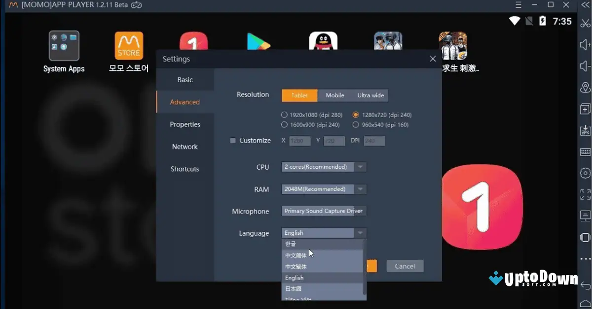 Momo App Player Uptodown Free Download screenshot 3