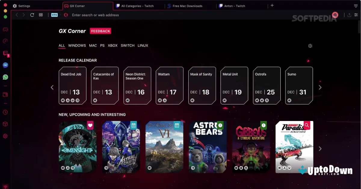 Opera GX for Mac Download Uptodown 2026 screenshot 3