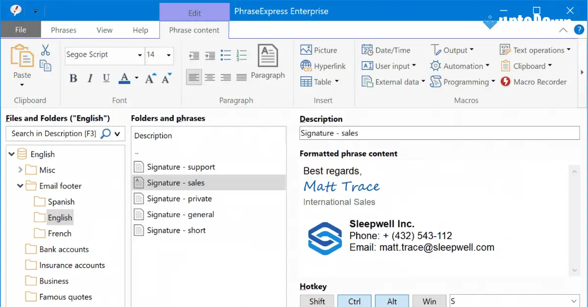 PhraseExpress for Mac Download (2026 Latest) screenshot 1