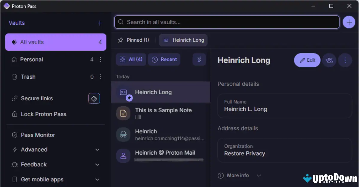 Proton Pass for Mac Download (2026 Latest) screenshot 3