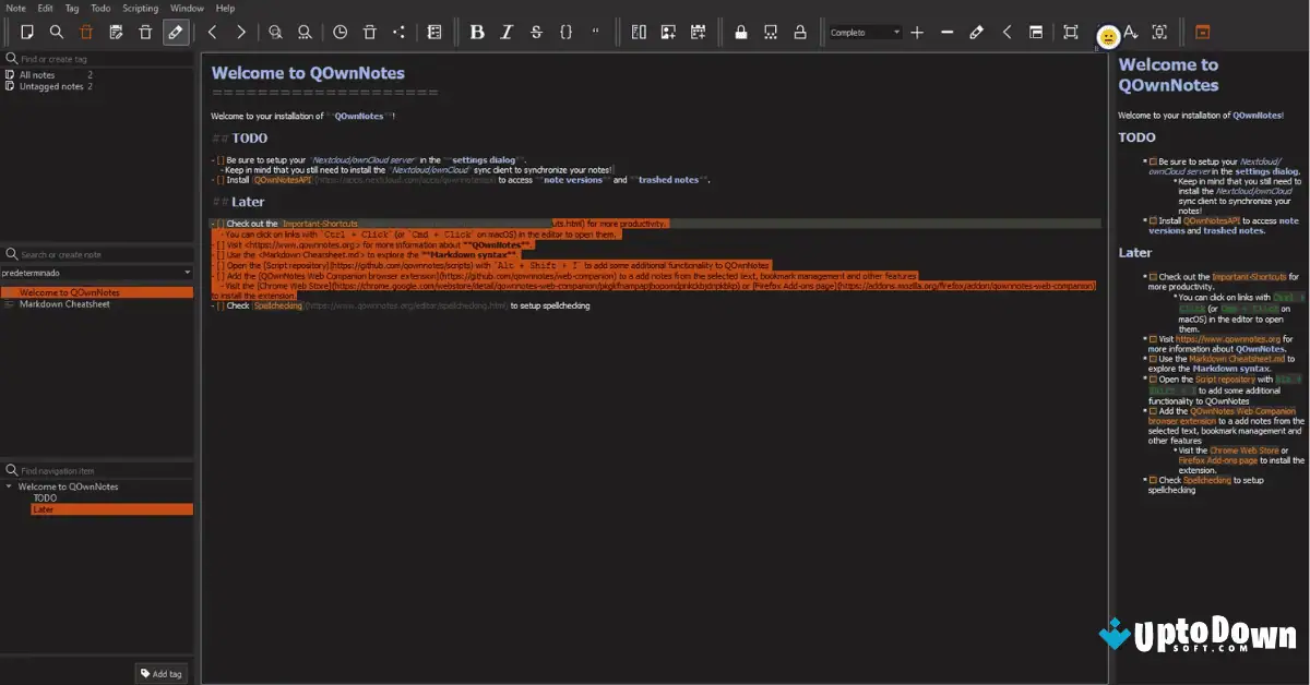 QOwnNotes for Mac Download Uptodown 2026 screenshot 2