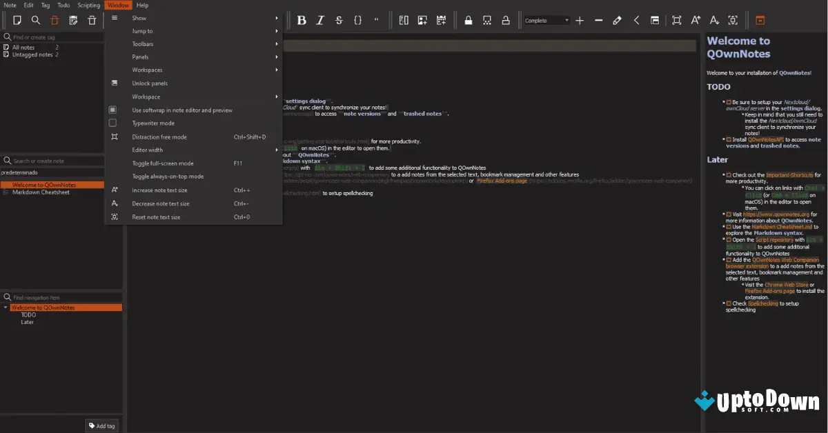 QOwnNotes for Mac Download Uptodown 2026 screenshot 3