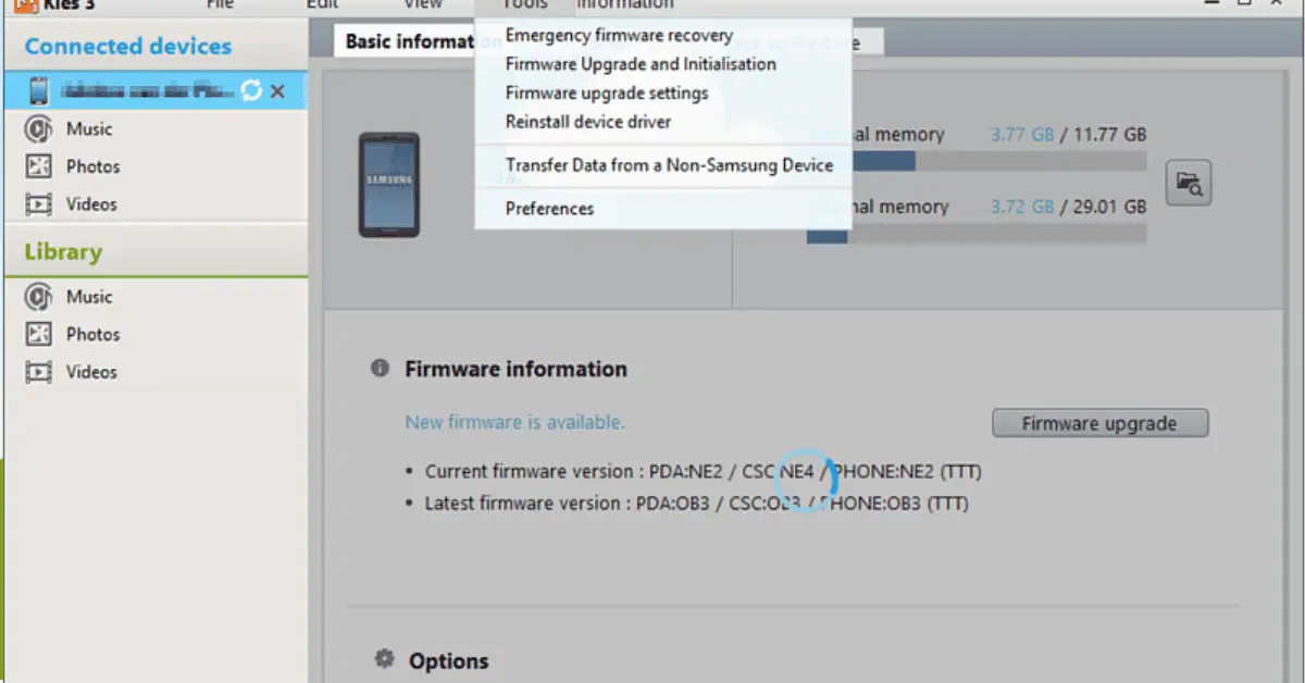 Samsung Kies Download (2025 Latest) screenshot 1