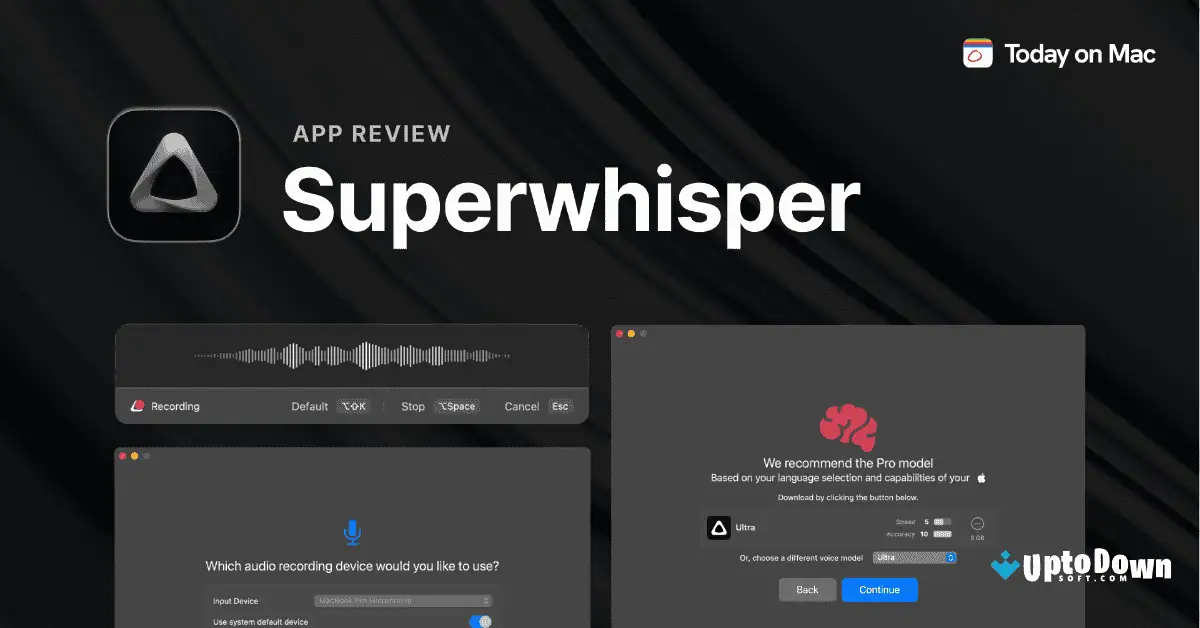 Superwhisper for Mac Uptodown Free Download screenshot 2