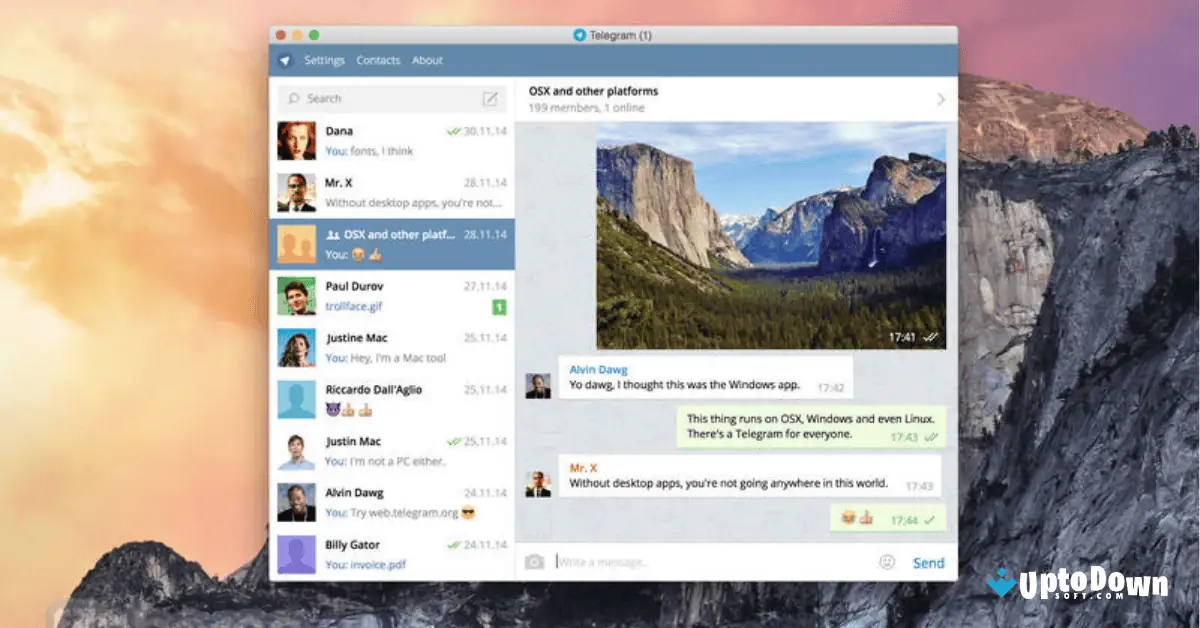 Telegram Desktop for Mac Download (2025 Latest) screenshot 1