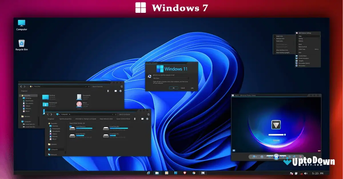 Theme for PC Windows 7 Uptodown Free Download screenshot 1