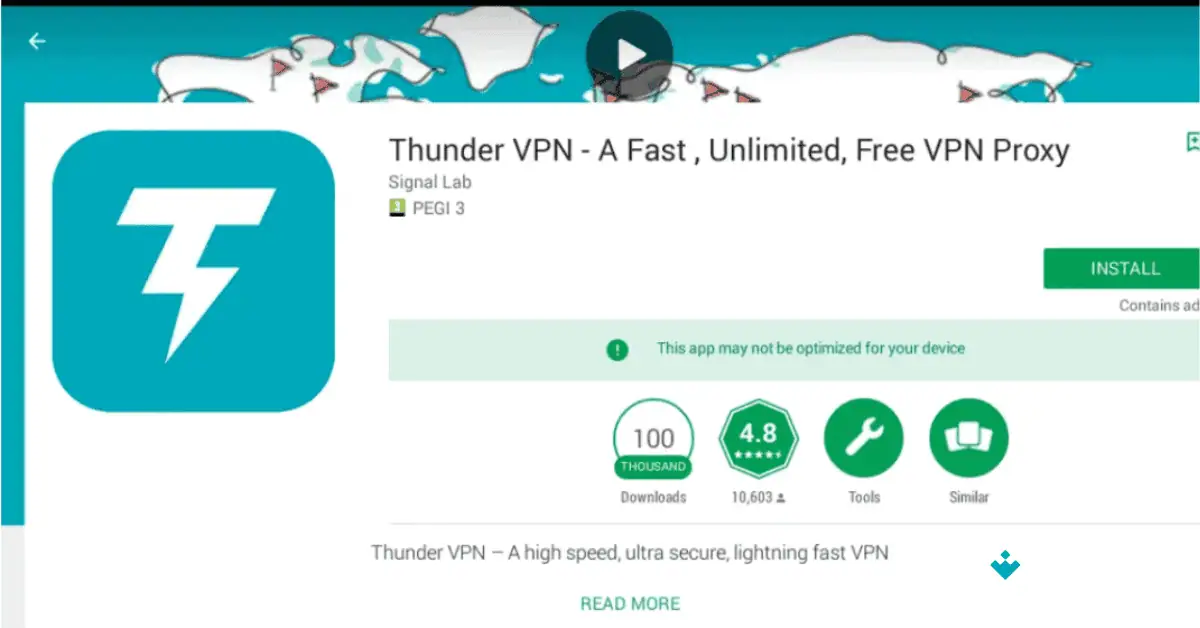 Thunder VPN for PC Uptodown Free Download screenshot 1