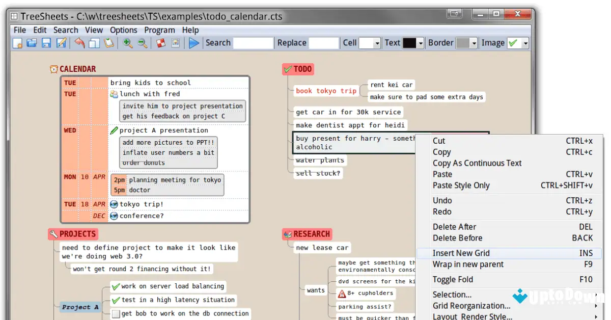 Treesheets for Mac Download Uptodown 2026 screenshot 1