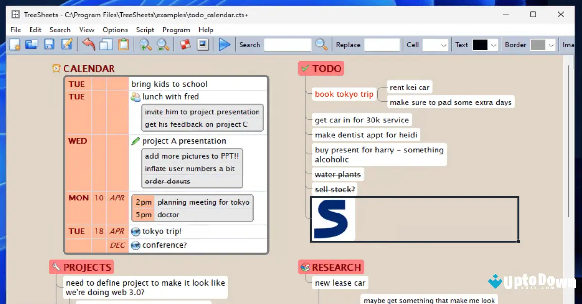 Treesheets for Mac Download Uptodown 2026 screenshot 3