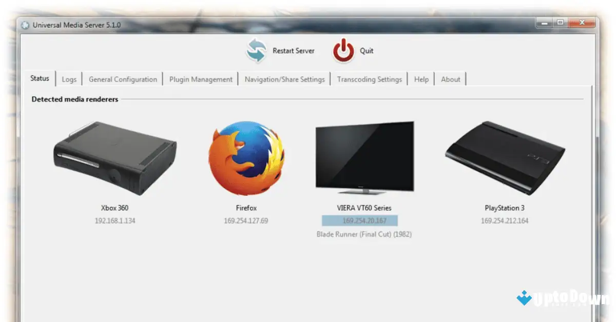 Universal Media Server Uptodown 2026 screenshot 3