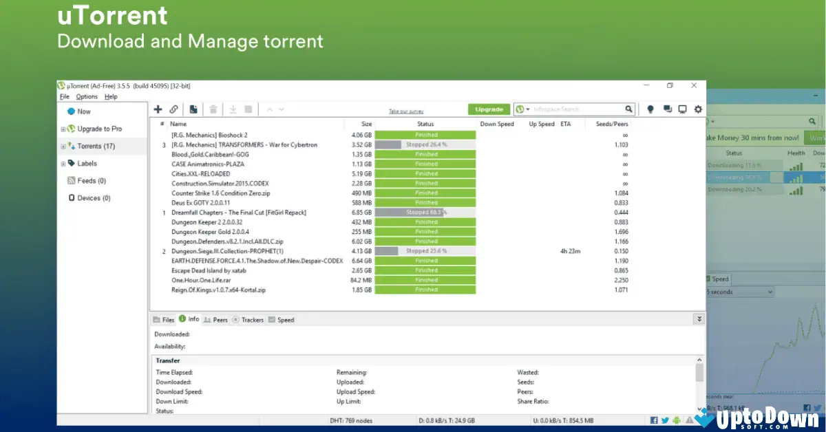 Download uTorrent for PC from Uptodown in 2026 screenshot 1