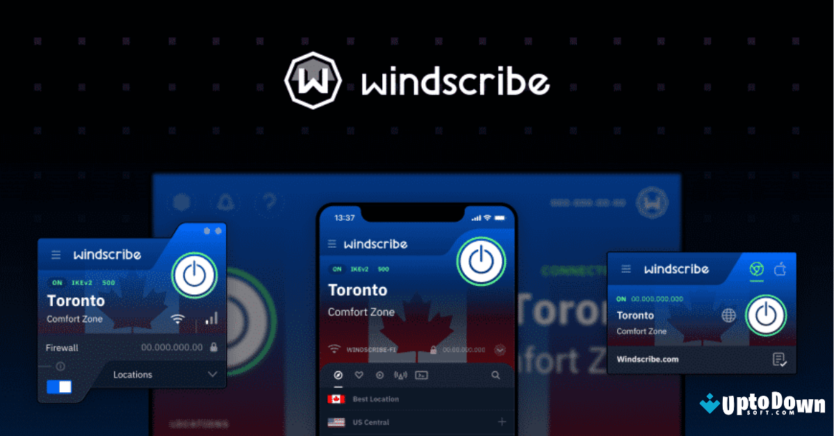 Windscribe VPN for Mac Uptodown 2026 screenshot 1